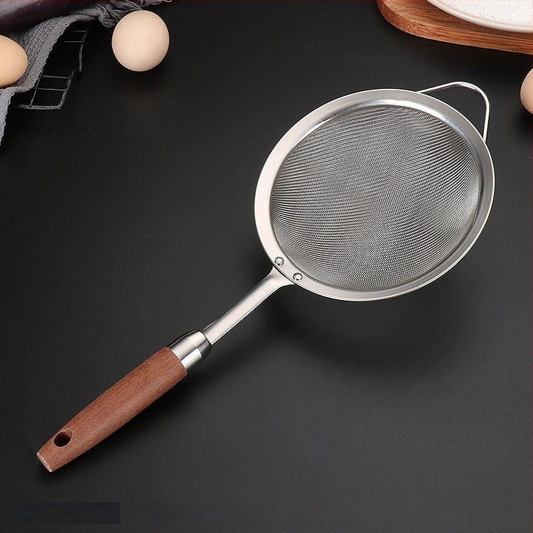 Strecurător de bucătărie din oțel inoxidabil 304, mâner antiaderant, cârlig simplu pentru agățare, stil modern, personalizare și imprimare logo