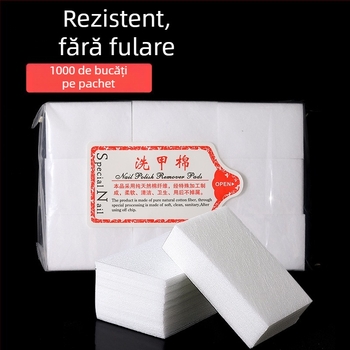 Foițe de curățare pentru unghii, fără scame, pentru îndepărtarea lacului – discuri din bumbac pentru manichiură