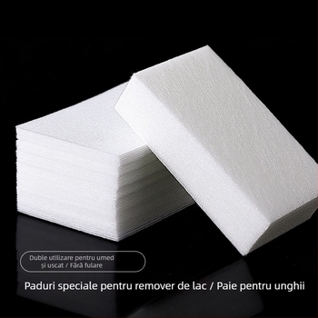 Foițe de curățare pentru unghii, fără scame, pentru îndepărtarea lacului – discuri din bumbac pentru manichiură