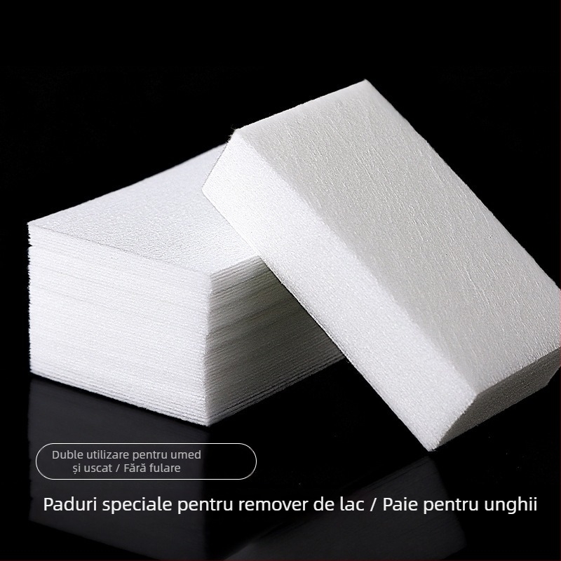 Foițe de curățare pentru unghii, fără scame, pentru îndepărtarea lacului – discuri din bumbac pentru manichiură