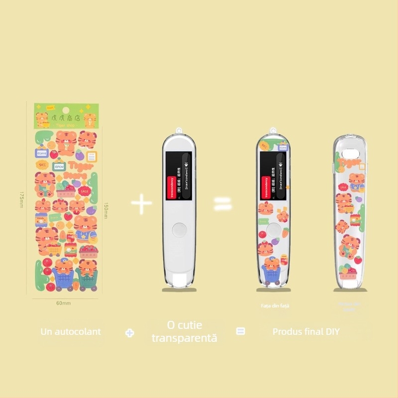 Etui pentru Alpha Egg D1 dicționar‑pen, TPU, husă moale anti-zgârieturi, procesare personalizabilă, cadou de ziua de naștere