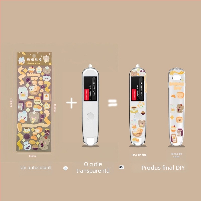 Etui pentru Alpha Egg D1 dicționar‑pen, TPU, husă moale anti-zgârieturi, procesare personalizabilă, cadou de ziua de naștere