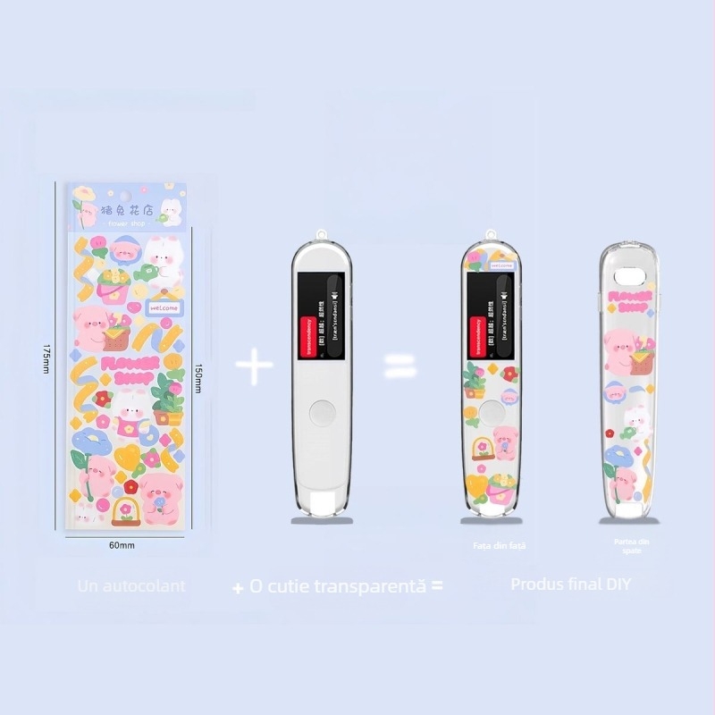 Etui pentru Alpha Egg D1 dicționar‑pen, TPU, husă moale anti-zgârieturi, procesare personalizabilă, cadou de ziua de naștere