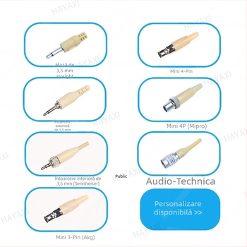Microfon headset invizibil pentru scenă – design cu prindere unică, pentru emisie live și predare (Brand: HAYAXI)