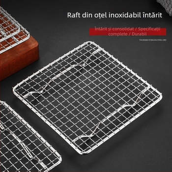 Grătar pentru barbecue din oțel inoxidabil 304, pătrat, rezistent, fără strat