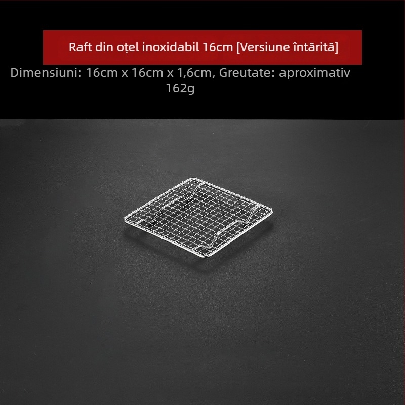 Grătar pentru barbecue din oțel inoxidabil 304, pătrat, rezistent, fără strat