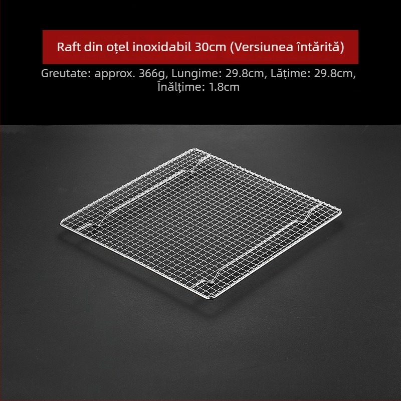 Grătar pentru barbecue din oțel inoxidabil 304, pătrat, rezistent, fără strat