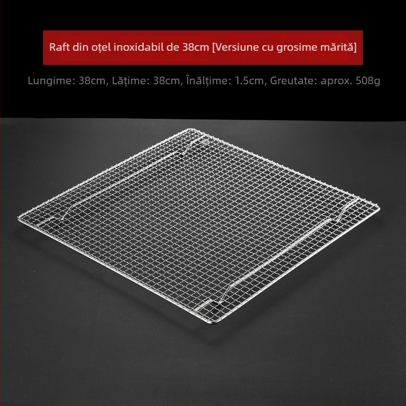 Grătar pentru barbecue din oțel inoxidabil 304, pătrat, rezistent, fără strat