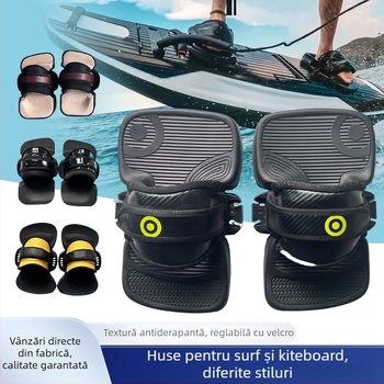 Lighthouse Protecții pentru Picior Hydrofoil, Fără Motor, Curele Fixate Groase pentru Placă Kite Surf, Cauciuc, Antiderapante