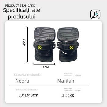 Lighthouse Protecții pentru Picior Hydrofoil, Fără Motor, Curele Fixate Groase pentru Placă Kite Surf, Cauciuc, Antiderapante