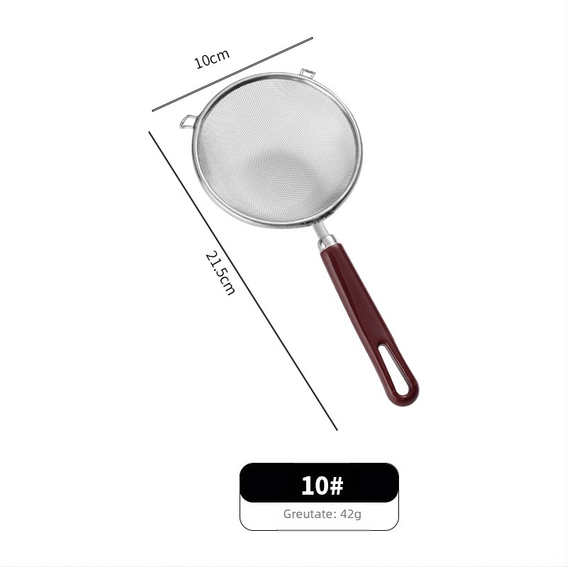 Filtru din oțel inoxidabil pentru lapte de soia, plasă ultra-fină, anti-alunecare, cârlige duble, pentru coacere și hrana bebelușilor (material: 201+AB; plasă ultra-fină; anti-alunecare; cârlige duble)