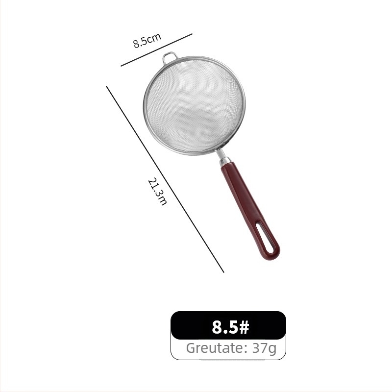 Filtru din oțel inoxidabil pentru lapte de soia, plasă ultra-fină, anti-alunecare, cârlige duble, pentru coacere și hrana bebelușilor (material: 201+AB; plasă ultra-fină; anti-alunecare; cârlige duble)