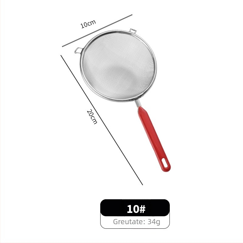 Filtru din oțel inoxidabil pentru lapte de soia, plasă ultra-fină, anti-alunecare, cârlige duble, pentru coacere și hrana bebelușilor (material: 201+AB; plasă ultra-fină; anti-alunecare; cârlige duble)