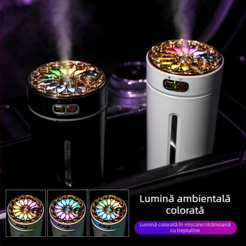 Umidificator auto și pulverizator de parfum, material ABS, alimentare 5V, putere 2W, compatibilitate universală, acoperire până la 10 m²