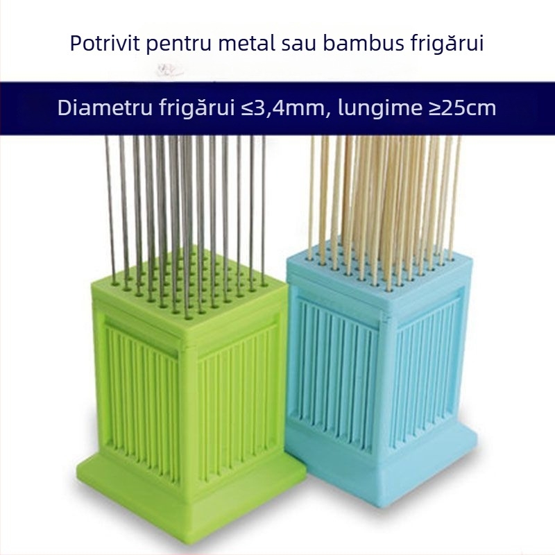 Furculă de grătar din fier pentru șașliki — unealtă pentru înșirarea cărnii, uz casnic