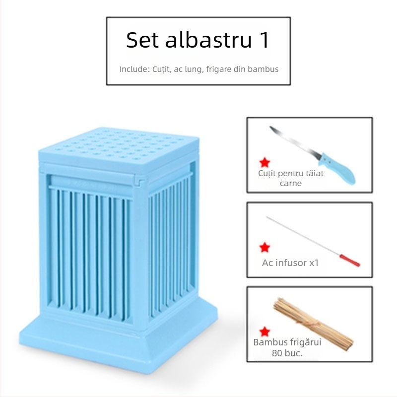 Furculă de grătar din fier pentru șașliki — unealtă pentru înșirarea cărnii, uz casnic