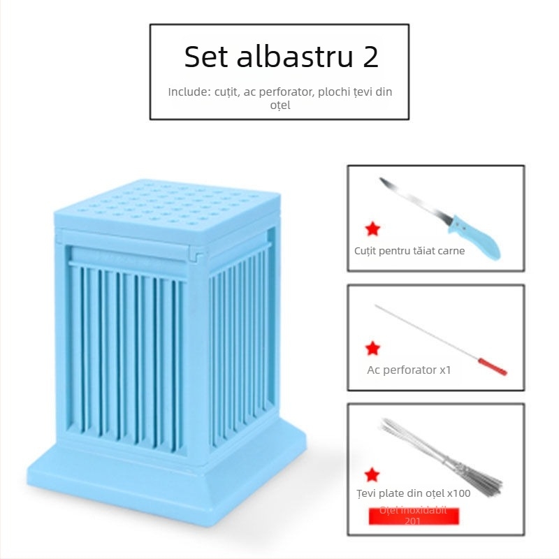 Furculă de grătar din fier pentru șașliki — unealtă pentru înșirarea cărnii, uz casnic