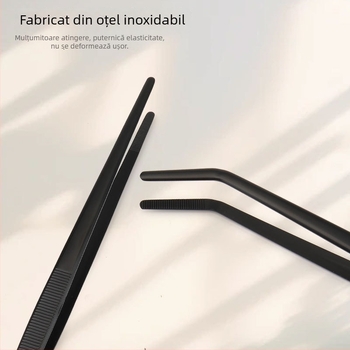 Clips de mâncare pentru barbecue, stil coreean, din oțel inoxidabil 430, rezistent la temperaturi înalte, clește de servire