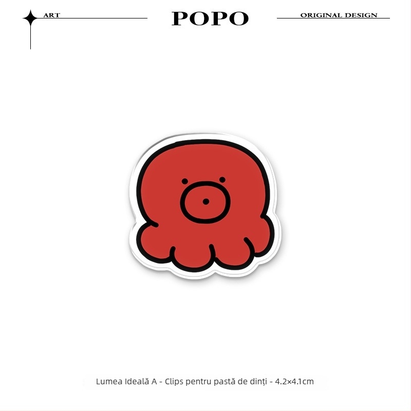 Clip de stocare pentru pastă de dinți și demachiant, montaj pe perete, fără găuri, Qingyue, potrivit pentru adolescenți