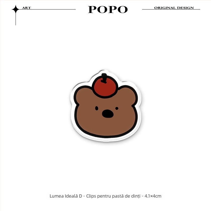 Clip de stocare pentru pastă de dinți și demachiant, montaj pe perete, fără găuri, Qingyue, potrivit pentru adolescenți