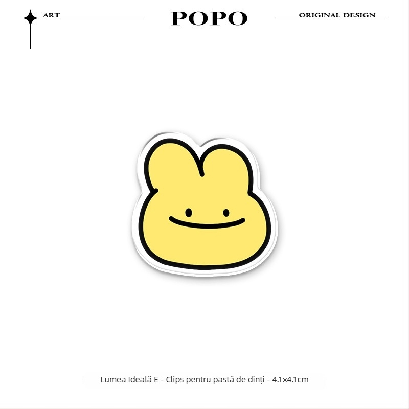 Clip de stocare pentru pastă de dinți și demachiant, montaj pe perete, fără găuri, Qingyue, potrivit pentru adolescenți