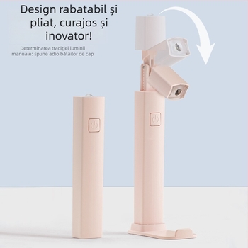 Pinchuang M105 Lampă de unghii portabilă – lampă mică, ușor de purtat, cu fascicul pentru uscare rapidă a gelului de unghii