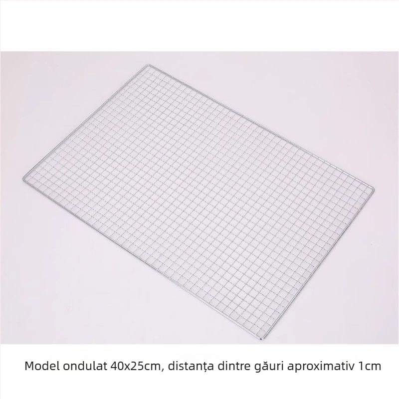 Plasă de grătar din oțel inoxidabil, formă semicerc, plasă cu sârmă pătrată, acoperire antiaderent