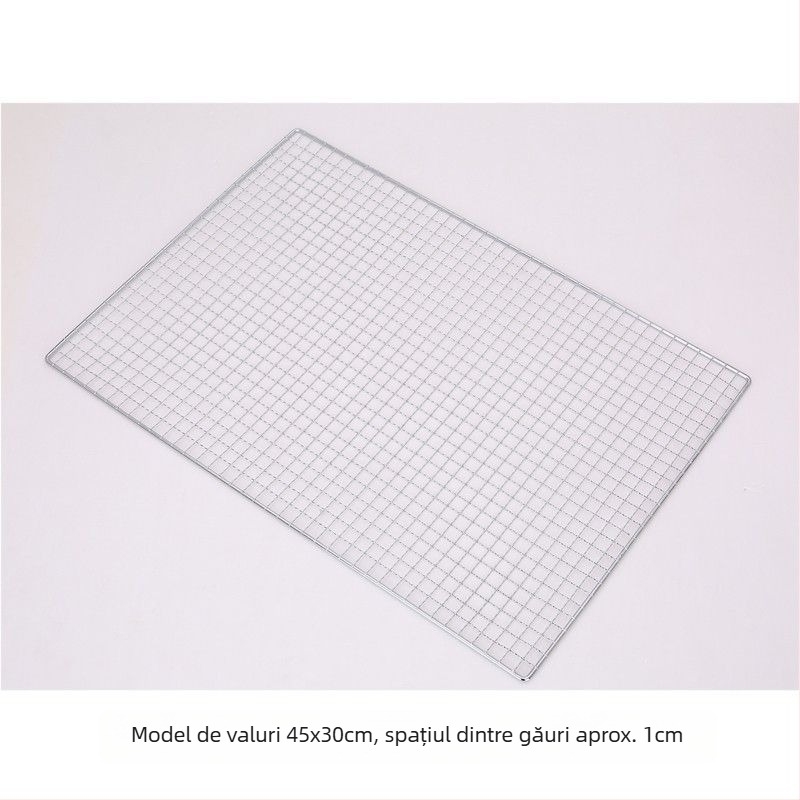 Plasă de grătar din oțel inoxidabil, formă semicerc, plasă cu sârmă pătrată, acoperire antiaderent