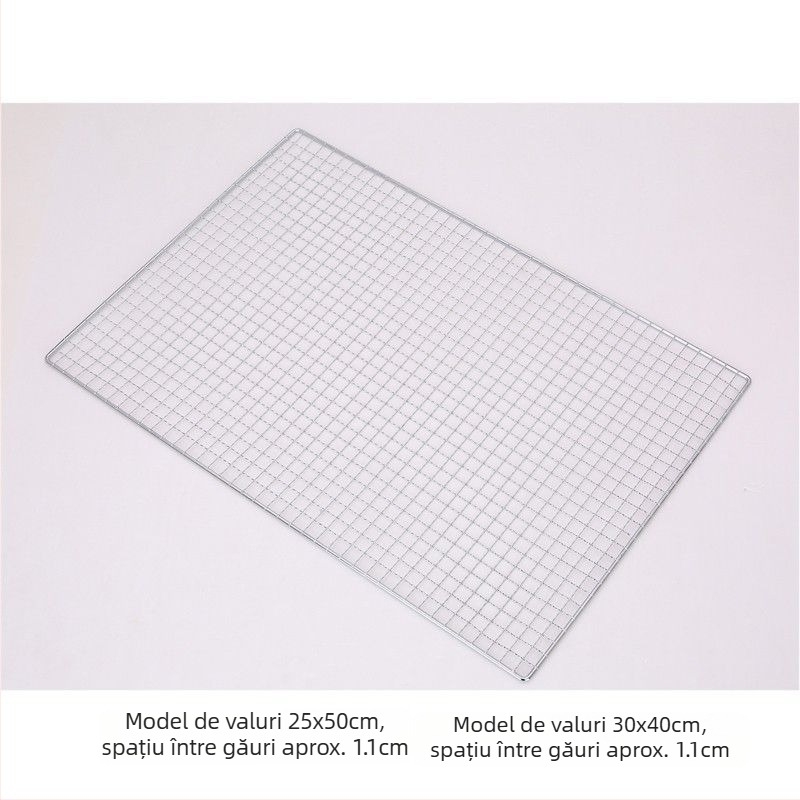 Plasă de grătar din oțel inoxidabil, formă semicerc, plasă cu sârmă pătrată, acoperire antiaderent