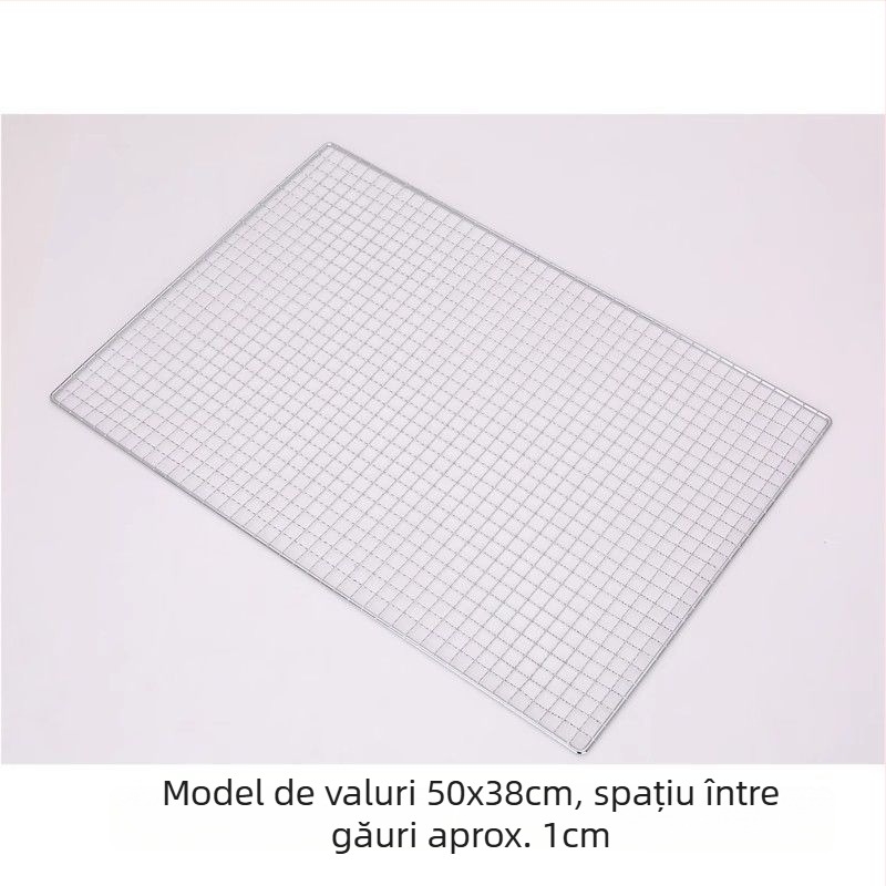 Plasă de grătar din oțel inoxidabil, formă semicerc, plasă cu sârmă pătrată, acoperire antiaderent