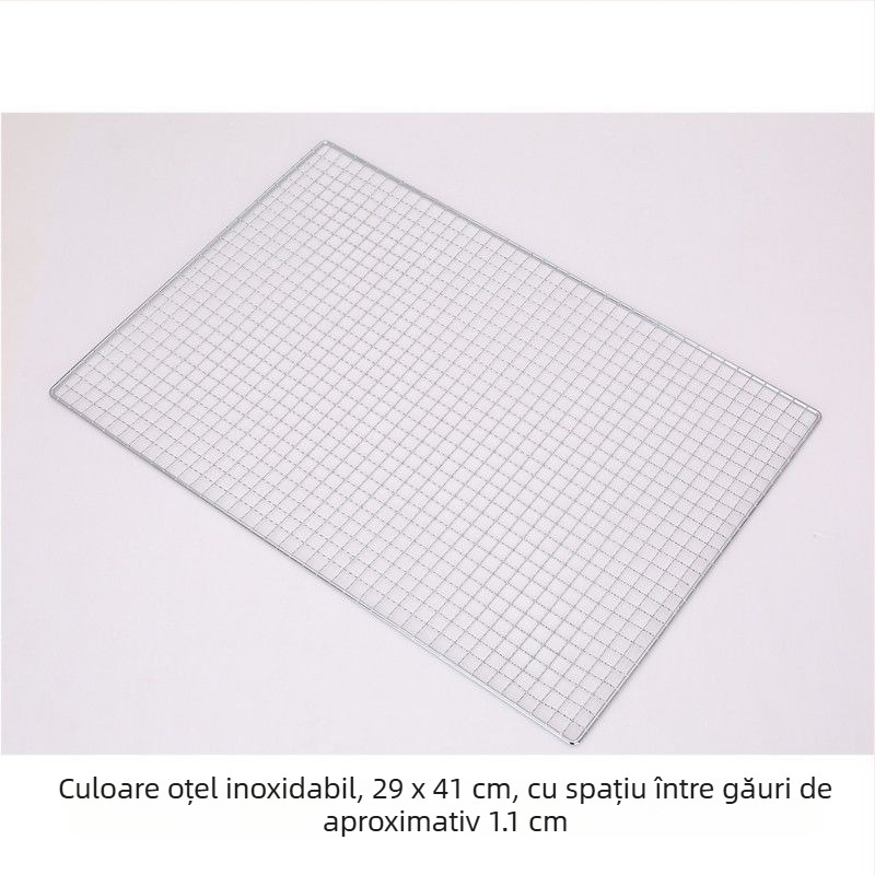 Plasă de grătar din oțel inoxidabil, formă semicerc, plasă cu sârmă pătrată, acoperire antiaderent