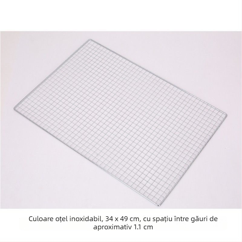 Plasă de grătar din oțel inoxidabil, formă semicerc, plasă cu sârmă pătrată, acoperire antiaderent