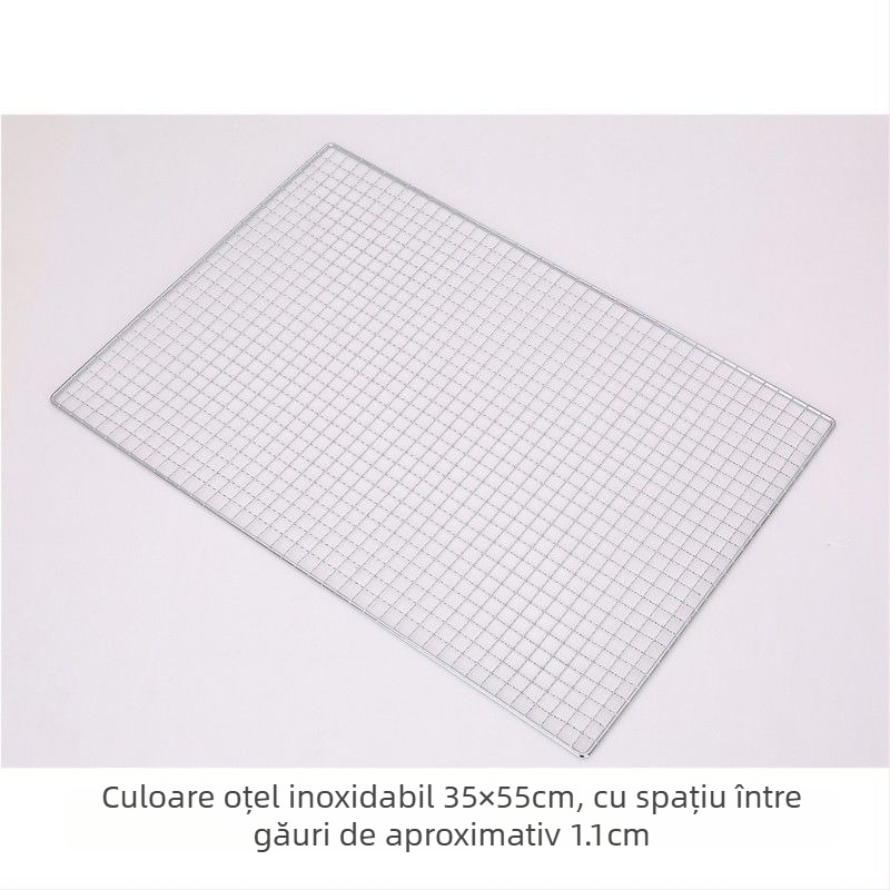 Plasă de grătar din oțel inoxidabil, formă semicerc, plasă cu sârmă pătrată, acoperire antiaderent