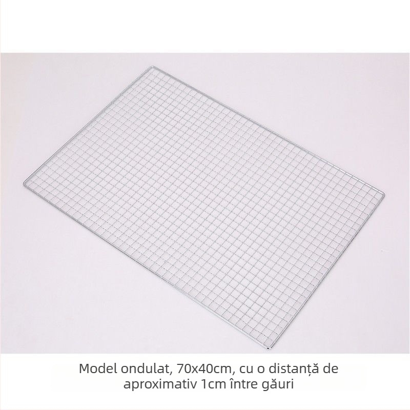 Plasă de grătar din oțel inoxidabil, formă semicerc, plasă cu sârmă pătrată, acoperire antiaderent