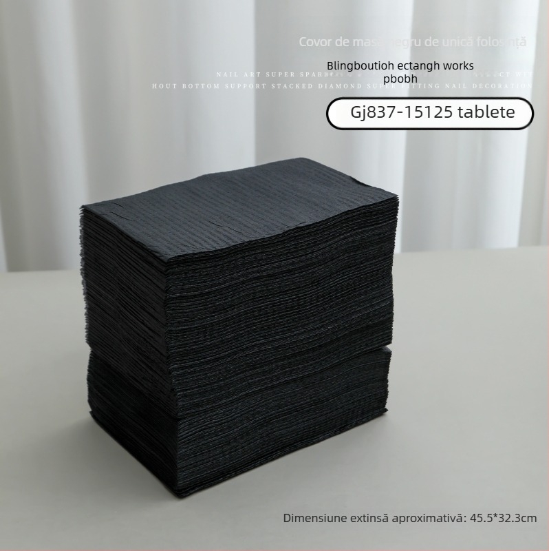 Covoraș de masă pentru manichiură, de unică folosință, din plastic, ambalaj de bază, 1 buc.