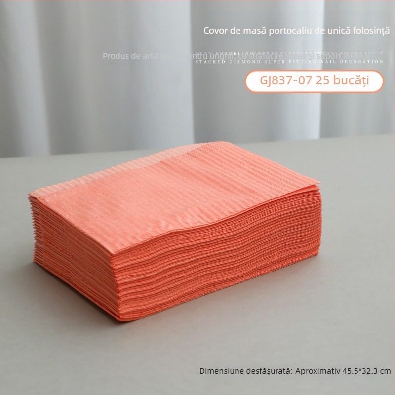 Covoraș de masă pentru manichiură, de unică folosință, din plastic, ambalaj de bază, 1 buc.