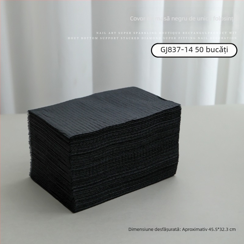 Covoraș de masă pentru manichiură, de unică folosință, din plastic, ambalaj de bază, 1 buc.