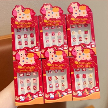 Stickere pentru unghii pentru copii – Anul Calului 2026, design drăguț Cartoon pentru fetițe, Cod ET-XN479-YXY-RX14-XP