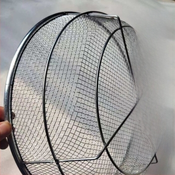 Sită pentru făină, metalică, groasă, circulară, pentru uz casnic