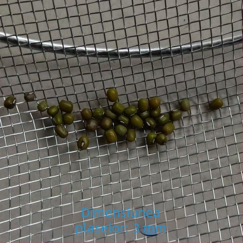 Sită pentru făină, metalică, groasă, circulară, pentru uz casnic