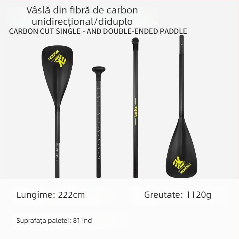 Koetsu placă gonflabilă de paddleboard cu pală de kajak — carbon + fibră de sticlă, utilizare universală, board de surf