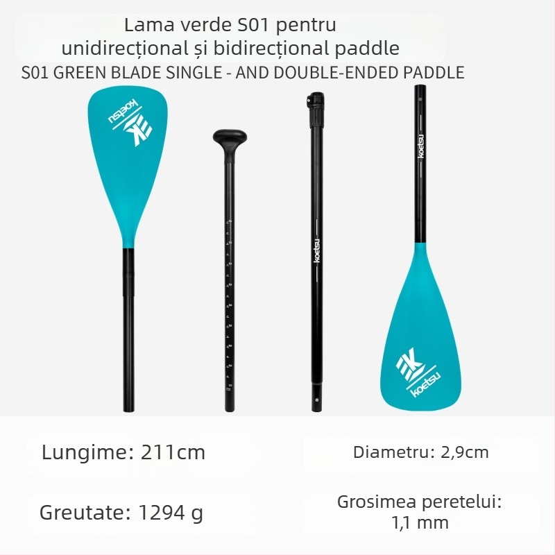 Koetsu placă gonflabilă de paddleboard cu pală de kajak — carbon + fibră de sticlă, utilizare universală, board de surf