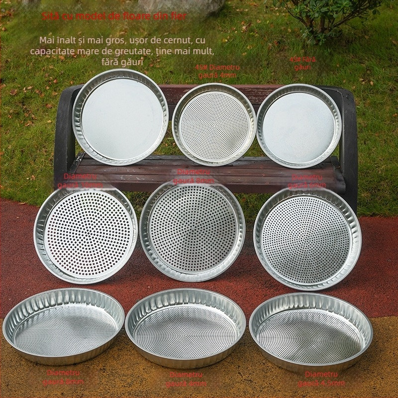 Sită de făină – Material: fier și oțel inoxidabil nemagnetic; Stil: simplitate modernă; Lansare: primăvara 2017; Origine: Chongqing Dazu