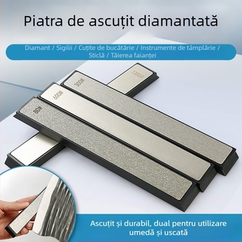 Piatră de șlefuit diamant pentru ascuțit lame — potrivită pentru metal, plăci ceramice, jad și sticlă; unealtă de șlefuire cu unghi fix pentru șlefuire și lustruire (Chuanxing)
