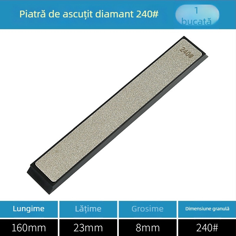 Piatră de șlefuit diamant pentru ascuțit lame — potrivită pentru metal, plăci ceramice, jad și sticlă; unealtă de șlefuire cu unghi fix pentru șlefuire și lustruire (Chuanxing)