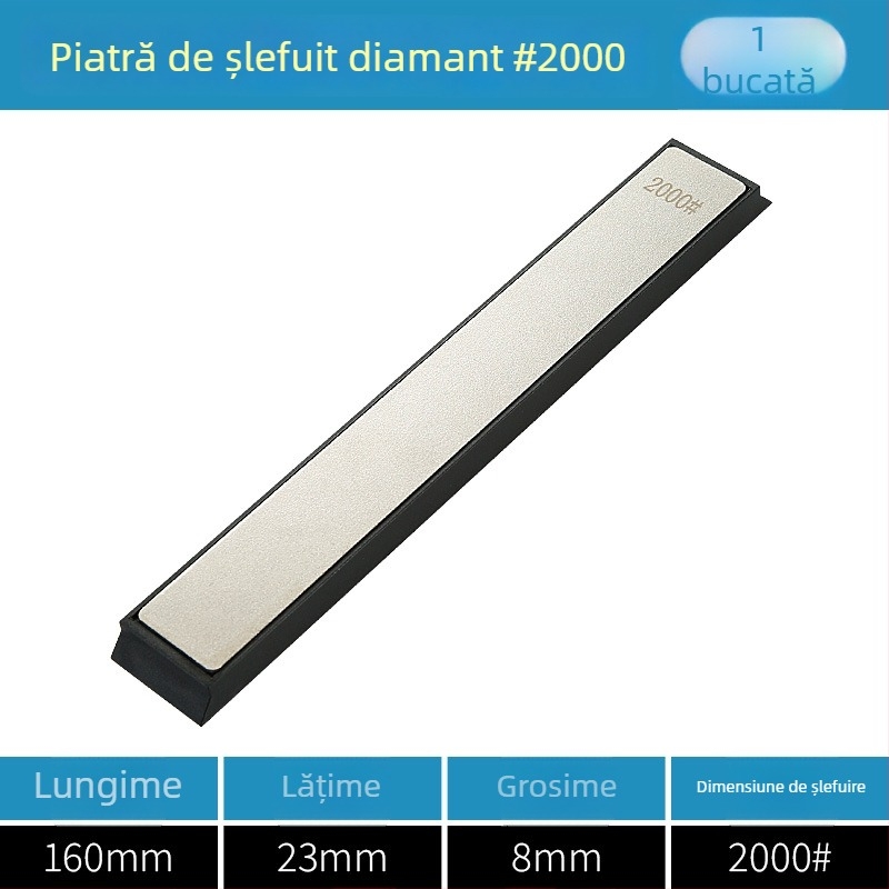 Piatră de șlefuit diamant pentru ascuțit lame — potrivită pentru metal, plăci ceramice, jad și sticlă; unealtă de șlefuire cu unghi fix pentru șlefuire și lustruire (Chuanxing)