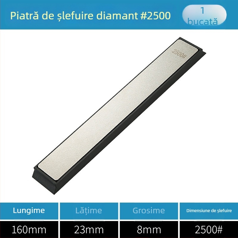 Piatră de șlefuit diamant pentru ascuțit lame — potrivită pentru metal, plăci ceramice, jad și sticlă; unealtă de șlefuire cu unghi fix pentru șlefuire și lustruire (Chuanxing)
