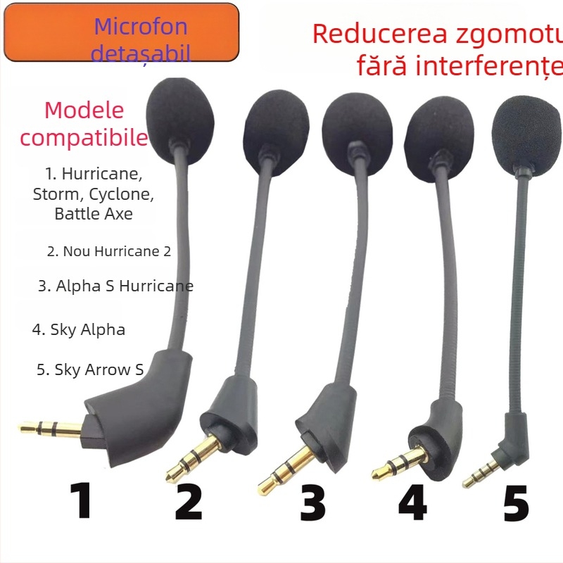 Microfon de gaming M1 – direcționare de tip pistol, răspuns în frecvență 20 Hz–20 kHz, SNR sub 60 dB, lansat în 2023