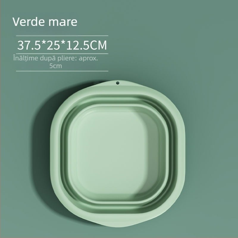 Lavoar pliabil din plastic pentru casă și călătorii, ușor 100–120 g, pentru spălat rufe în cămin