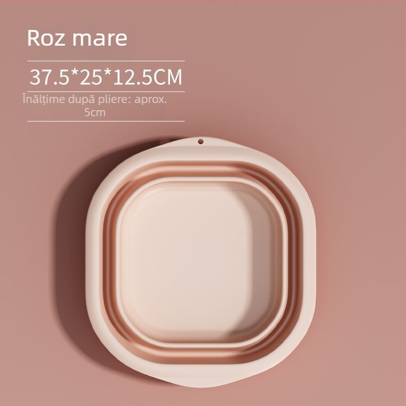 Lavoar pliabil din plastic pentru casă și călătorii, ușor 100–120 g, pentru spălat rufe în cămin